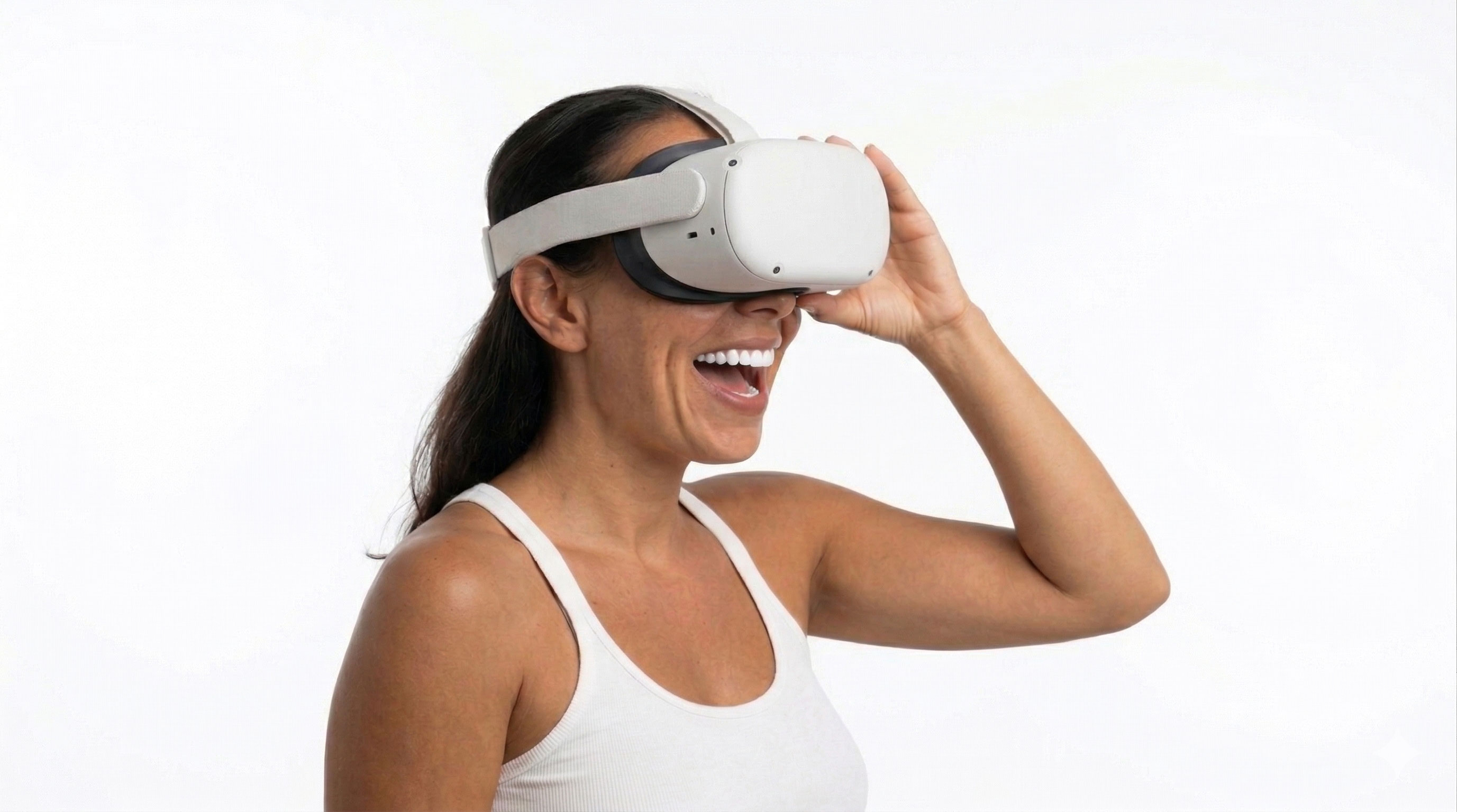 Ein Patient der als Arzt eine 3D-Simulation in virtueller Realität betrachtet präsentiert Optionen mit Crisalix.